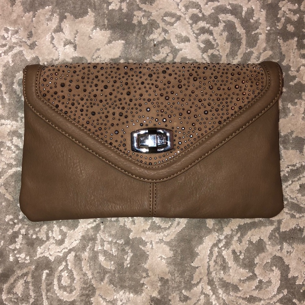 Aldo studded clutch